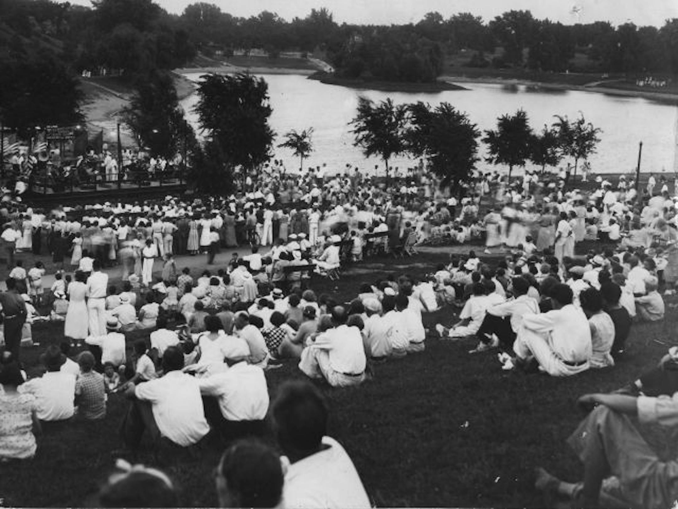 Thousands flocked to Powderhorn Park in 1935 for the 15th anniversary of the community sings.