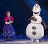 Anna and Olaf in "Disney on Ice Presents Frozen."