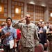 Spc. Abdalla Bashaewuth, from Kenya was one of Around 1500 immigrants from 100 different countries were sworn in as new U.S. citizens.