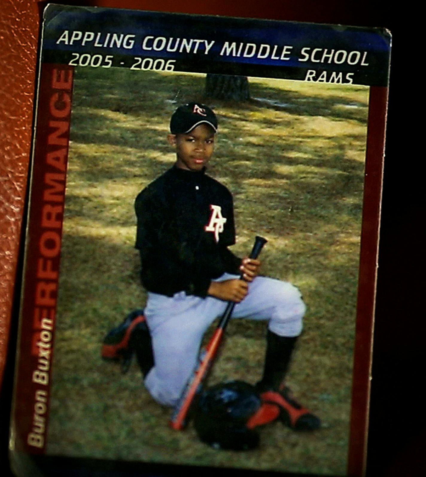 Child photos of Byron Buxton in Baxley GA. ] JERRY HOLT jerry.holt@startribune.com