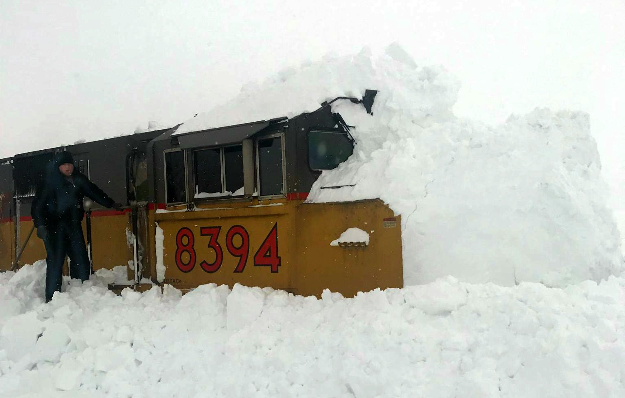 The Freeborn County Sheriff's Office rescued seven Union Pacific Railroad crew members after they got stuck south of Ellendale at the Steele County line.