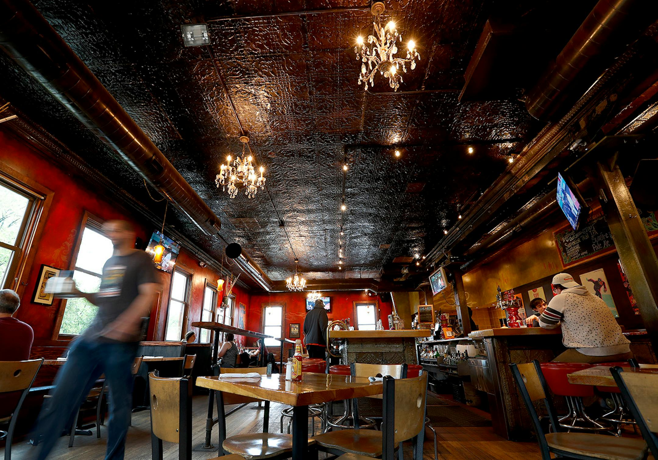 Patrons enjoyed the atmosphere at Burrito Union in Duluth.