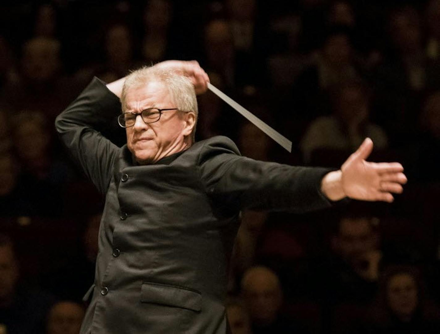 Conductor Osmo Vanska and the Minnesota Orchestra perform at Carnegie Hall in New York, March 3, 2016.