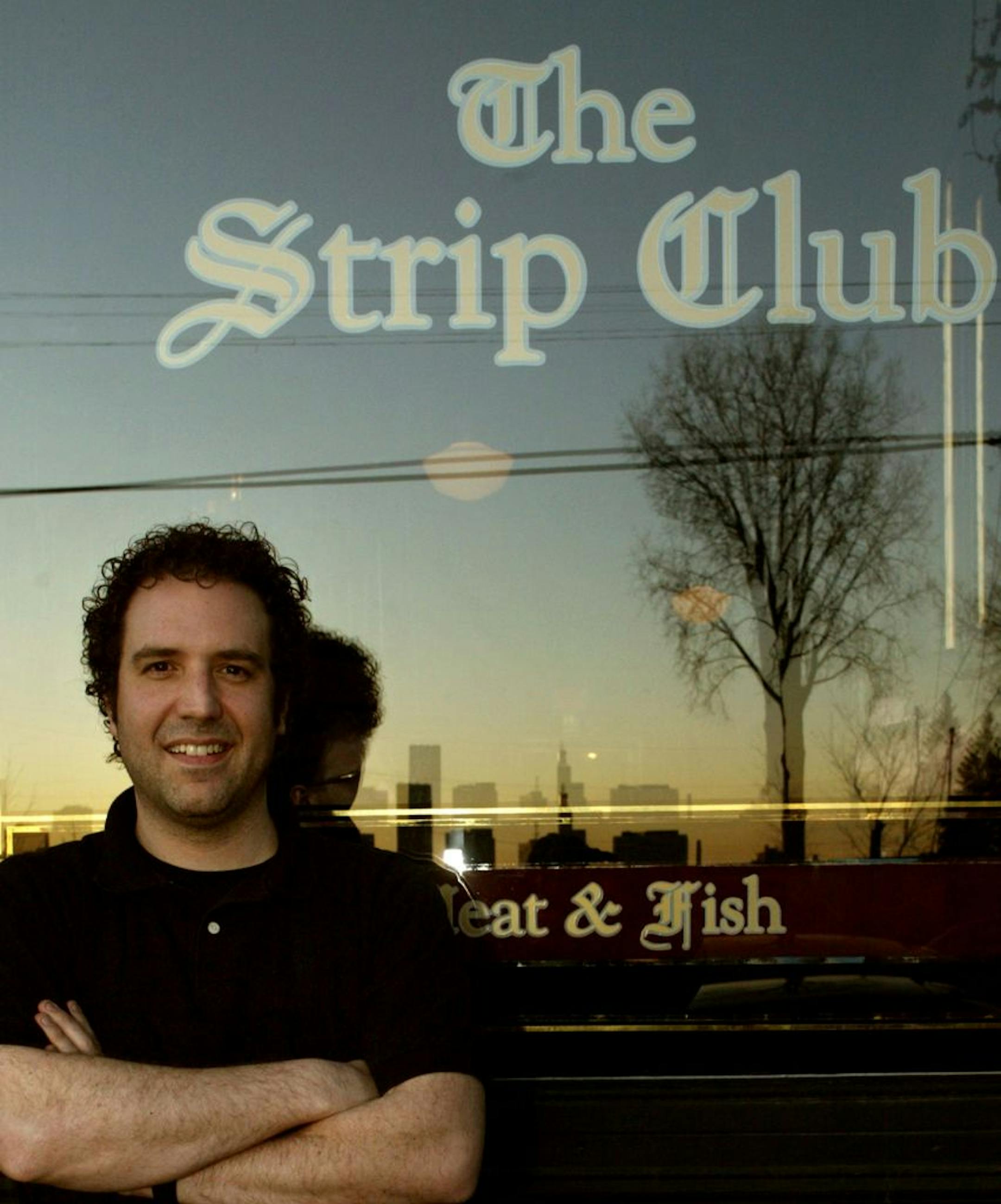 Owner Tim Niver. The rebirth of the classic ' steak house / supper club', Strip Club Meat and Fish Supper Club is a new place in an old bldg on the east side of St. Paul.