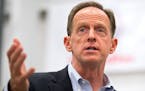 U.S. Sen. Pat Toomey, R-Pa. delivers remarks during a campaign stop at Pulverman Metal Fabrication company in Dallas, Pa. on Wednesday, Nov. 2, 2016.