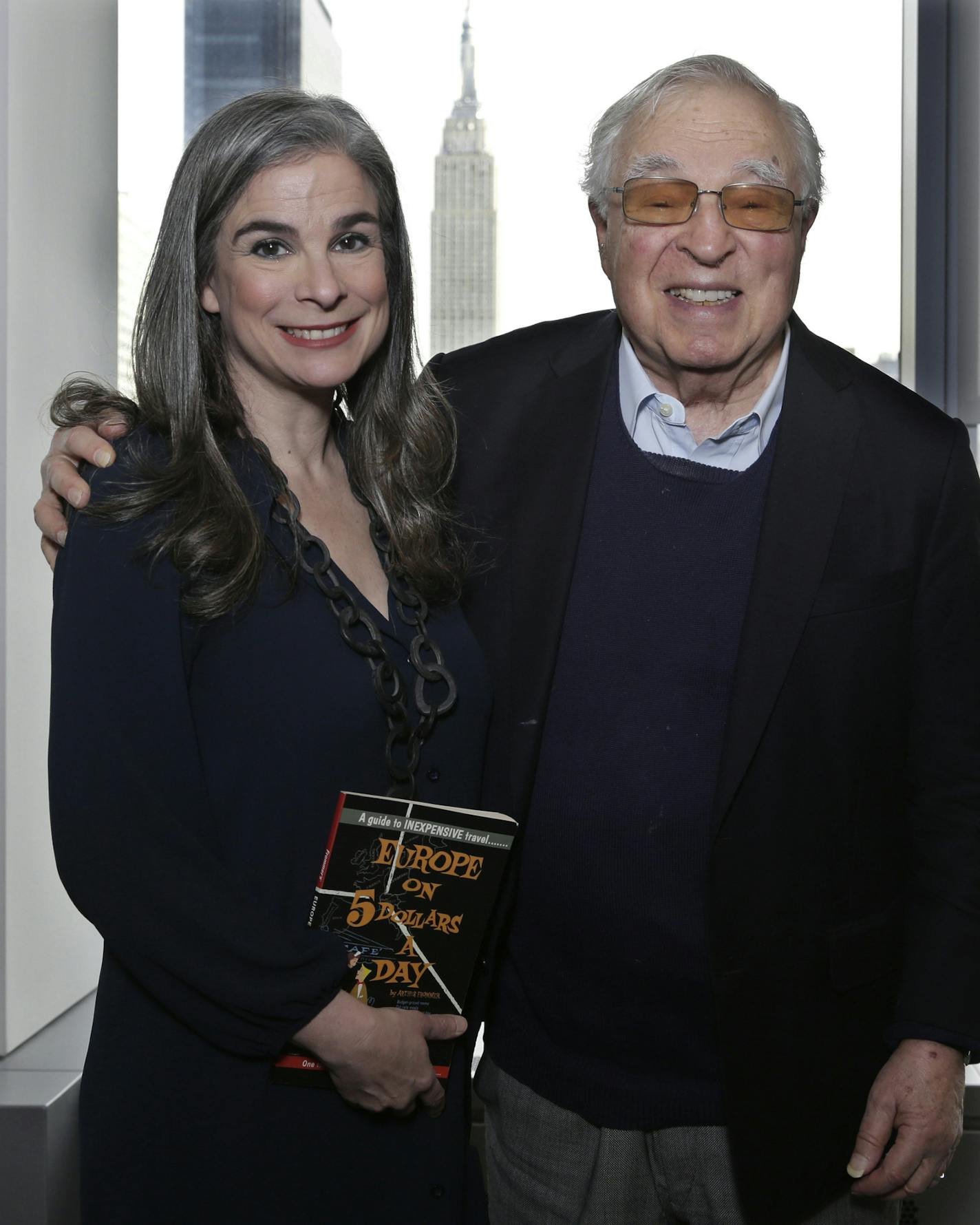 Pauline Frommer with her father, guidebook pioneer Arthur.