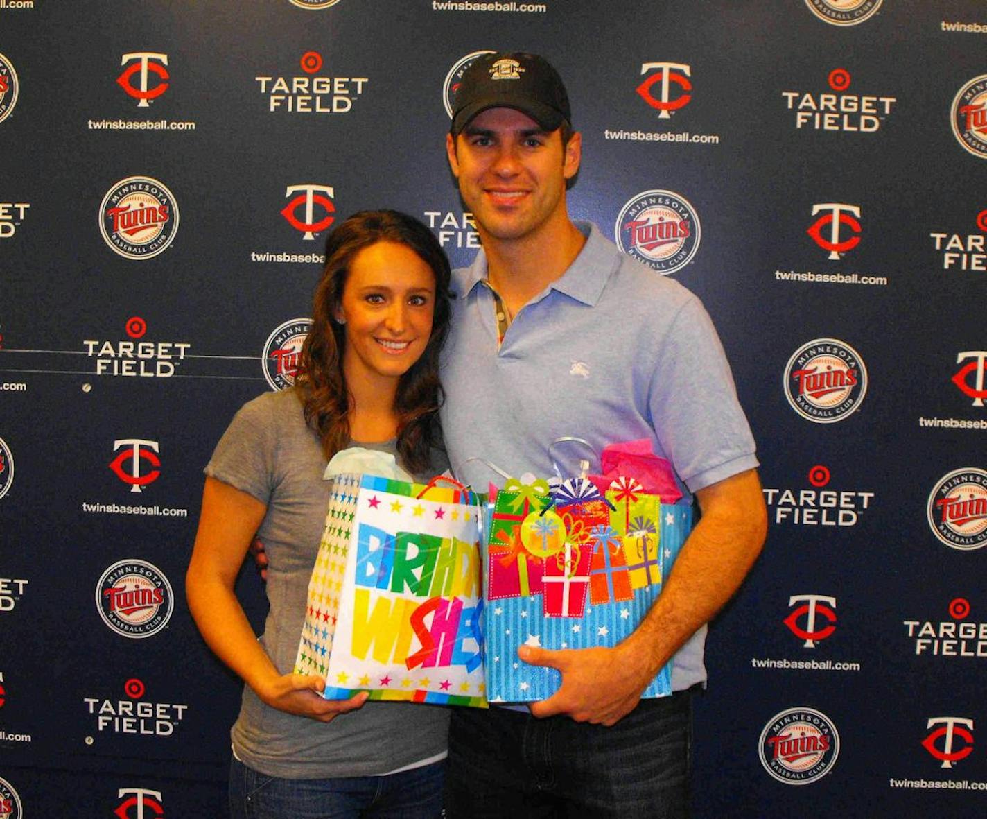 Joe Mauer made his 2012 special in many ways: It was also the year he married Maddie Bisanz