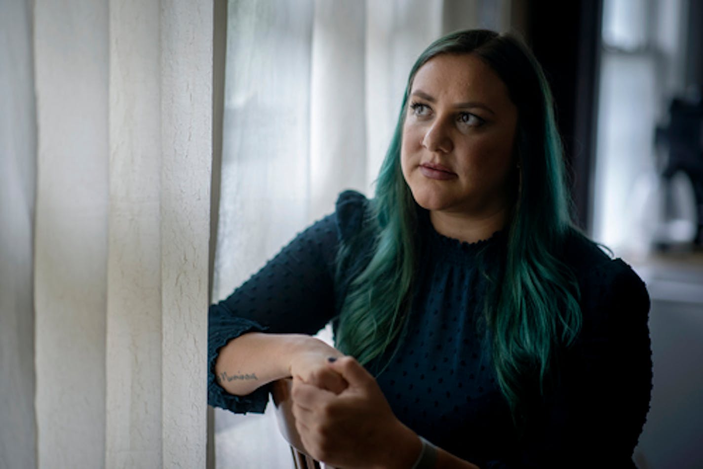 Angie Haag photographed at her home, Wednesday, October 6, 2021 in St. Paul, MN. ] ELIZABETH FLORES • liz.flores@startribune.com