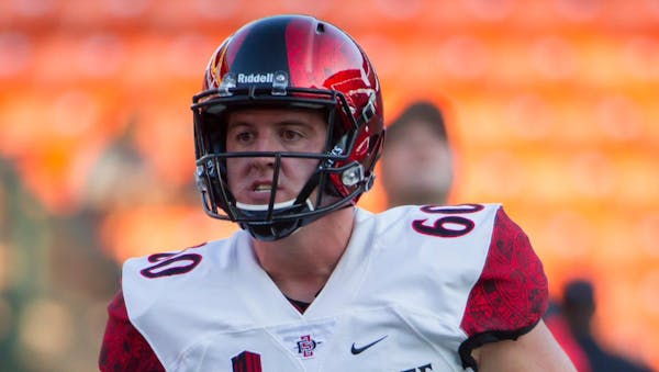 The Vikings signed long snapper Jeff Overbaugh after holding tryouts Tuesday. The San Diego State product, who was named the best specialist at the 20