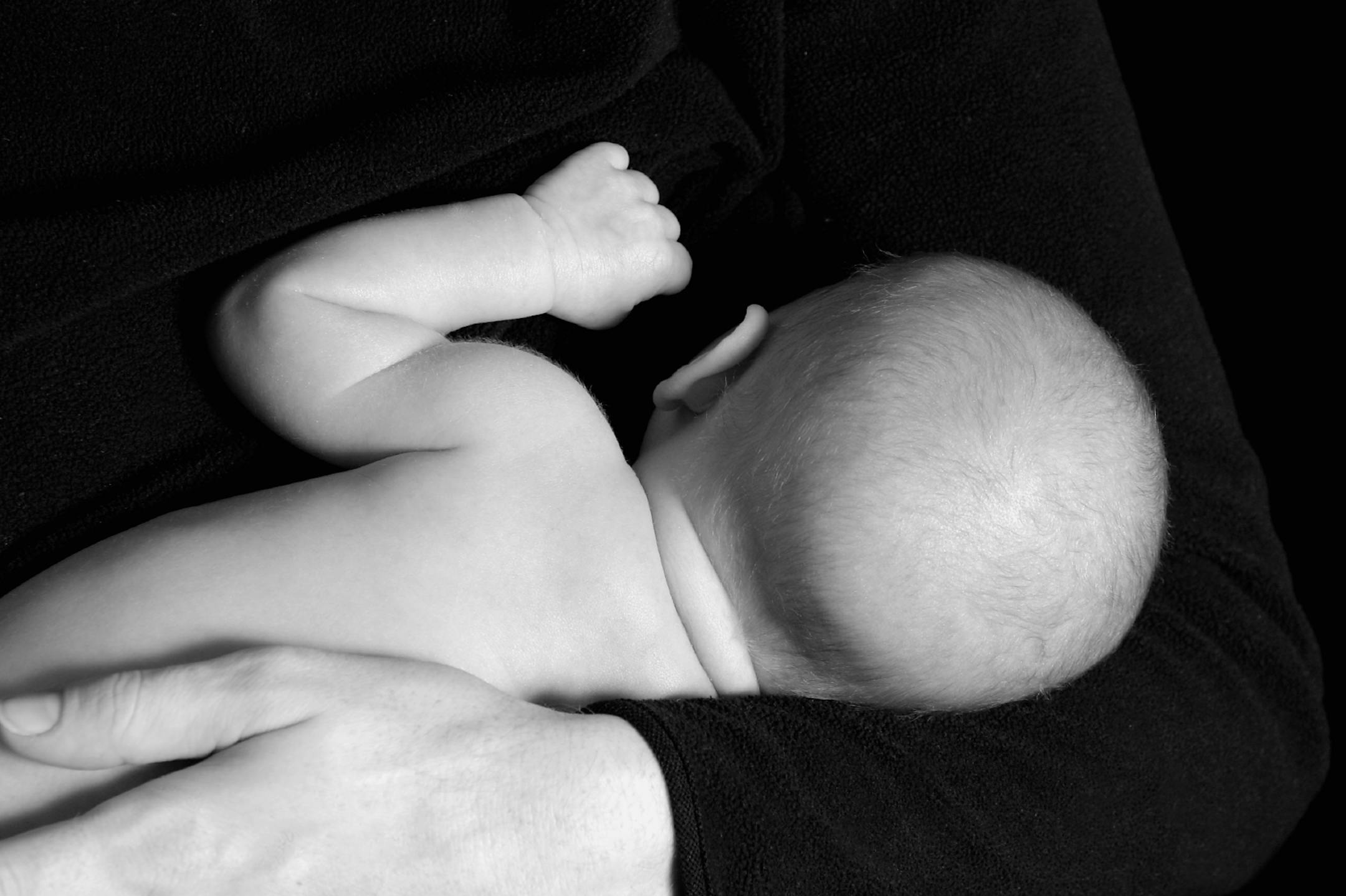 Nursing baby and mother