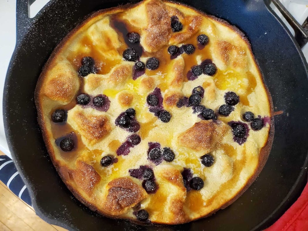 Blueberry Dutch Baby from Grand Cafe.