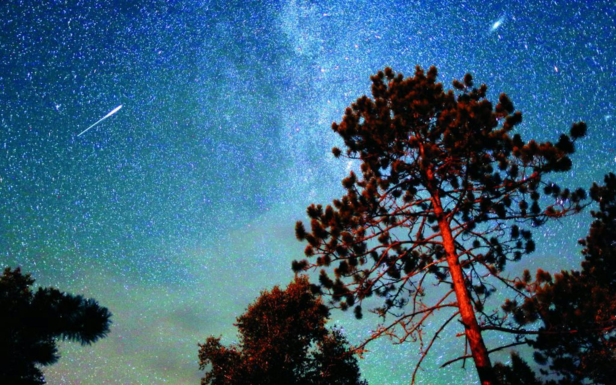 The Perseid meteor shower in 2015. The night sky will burst Thursday with a spectacular meteor shower, but, unfortunately, it might be a bust for most Minnesotans.