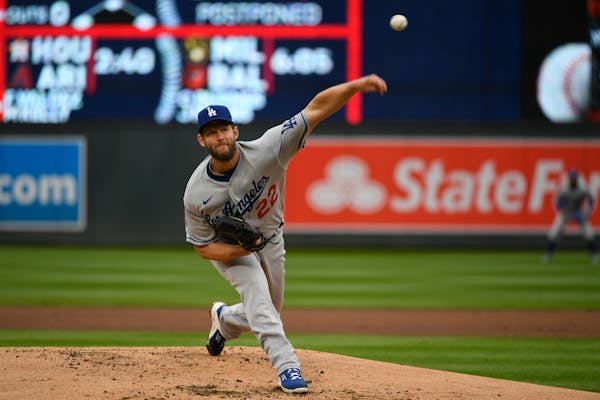 Clayton Kershaw threw seven perfect innings before he was pulled as the Dodgers beat the Twins on Wednesday at Target Field.