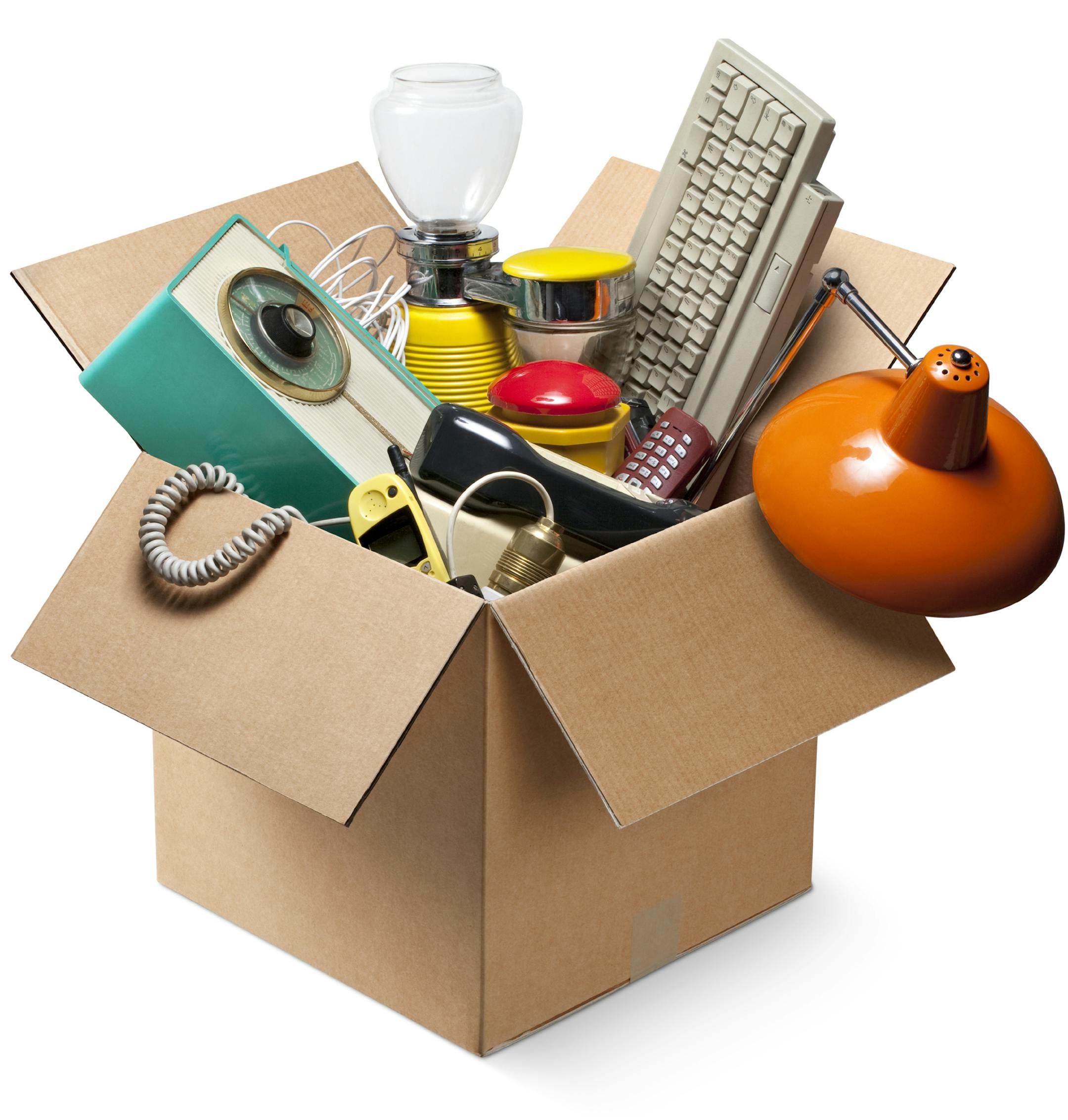istockphoto.com; a box of junk