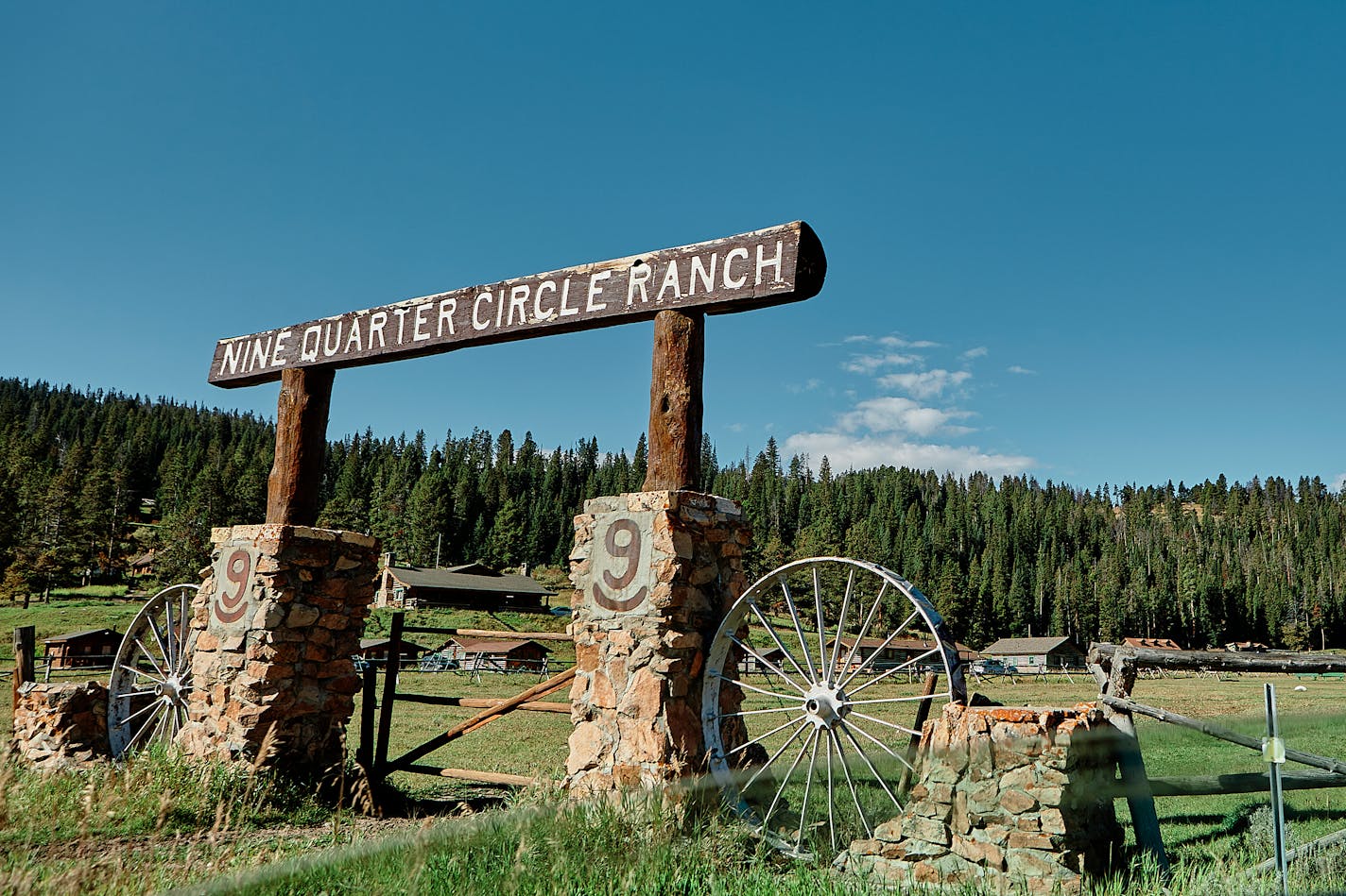 The Nine Quarter Circle Ranch, a family-owned dude ranch located in the Taylor Fork drainage south of Big Sky, Mont. MUST CREDIT: Photo for The Washington Post by Adrian Sanchez-Gonzalez