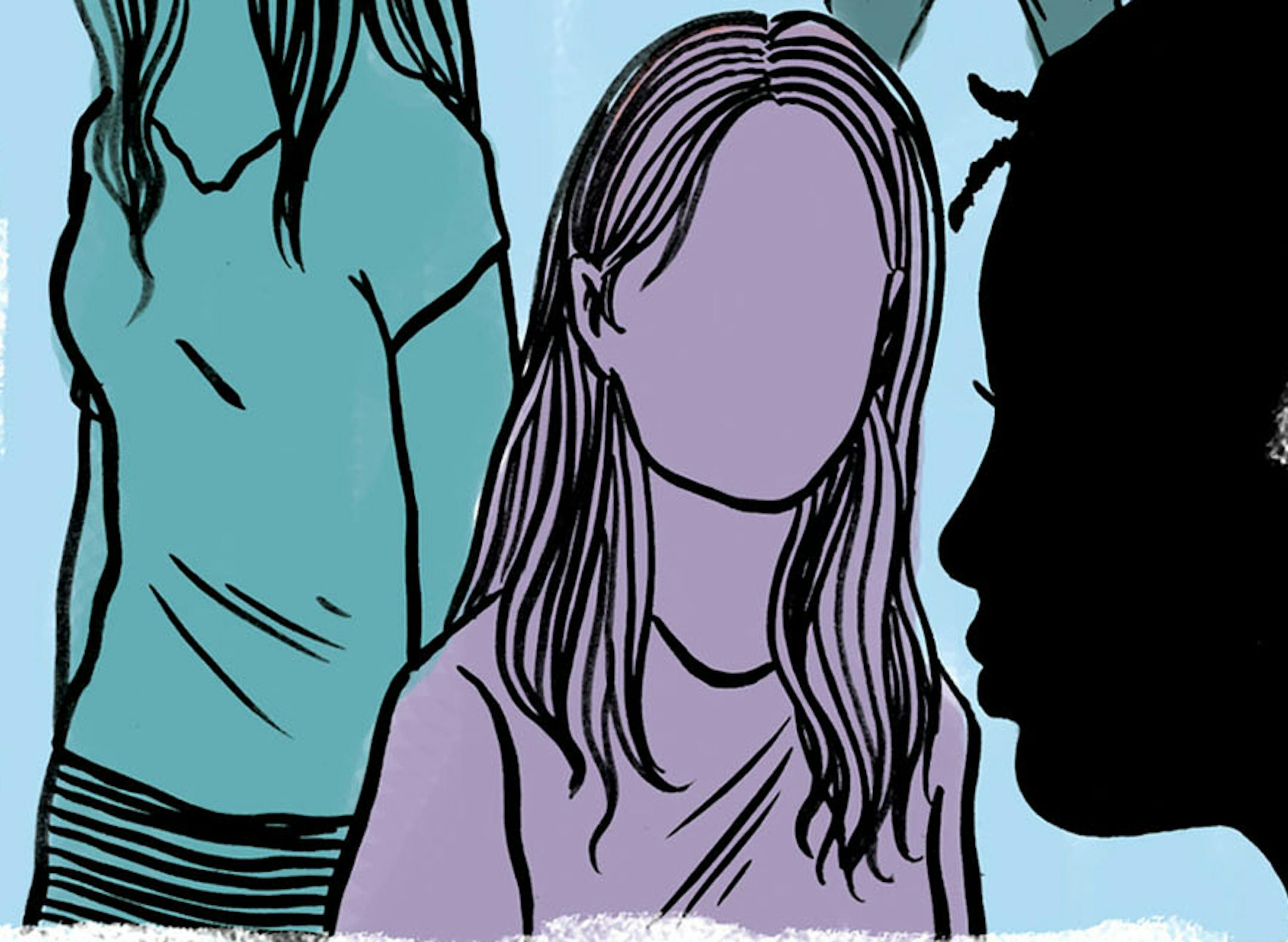 This artwork by Mark Weber relates to sex trafficking.