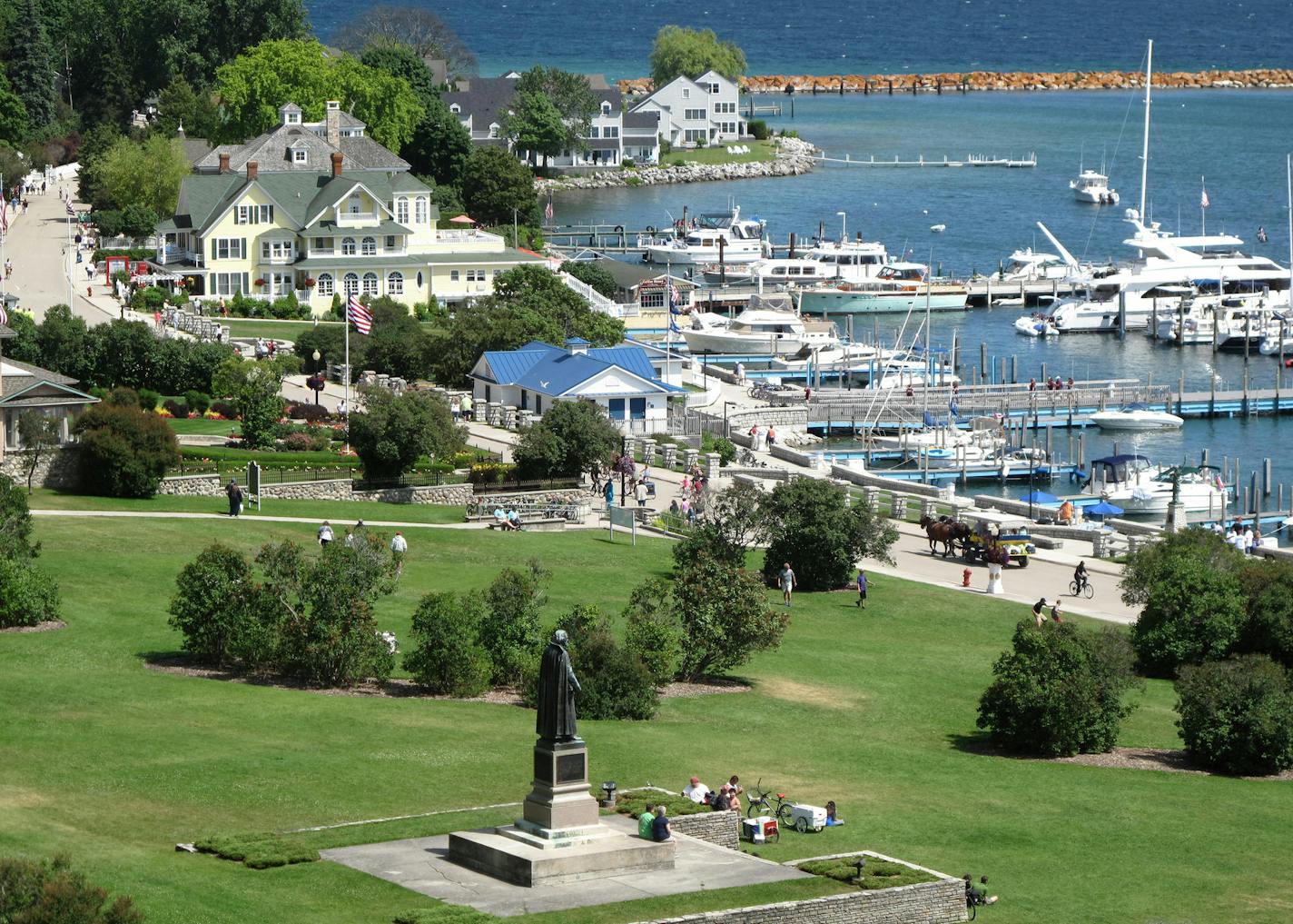 Mackinac Island has been a popular summer holiday destination since the late 19th century.