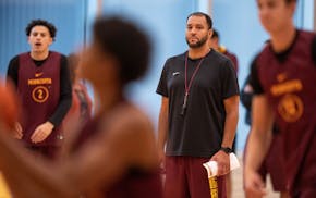 The Gophers men's basketball team is in a state of flux again. The Gophers open practice at Athletes Village practice court.