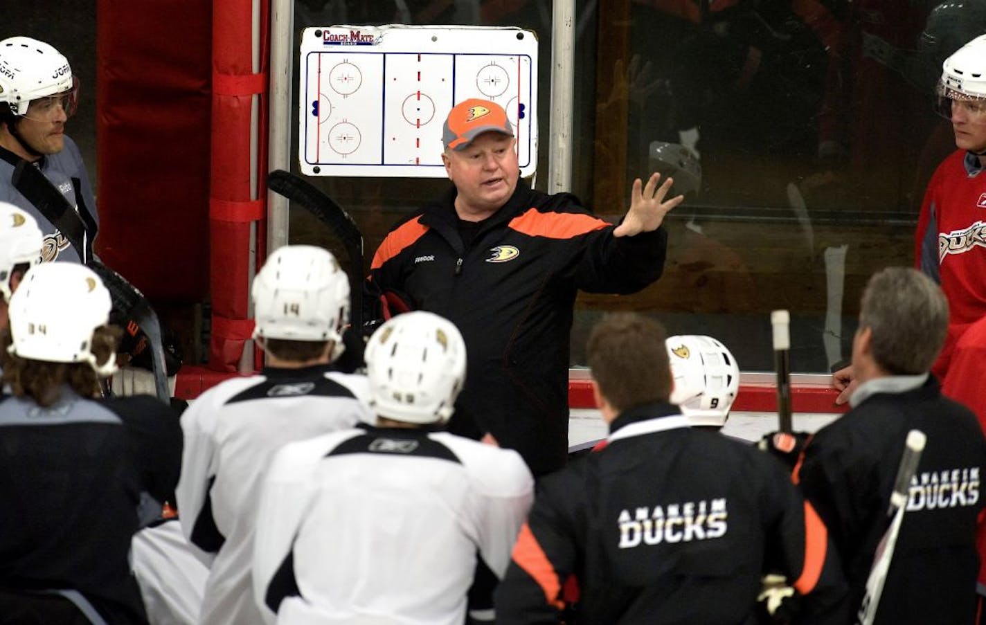 Bruce Boudreau during his time as coach of the Anaheim Ducks.