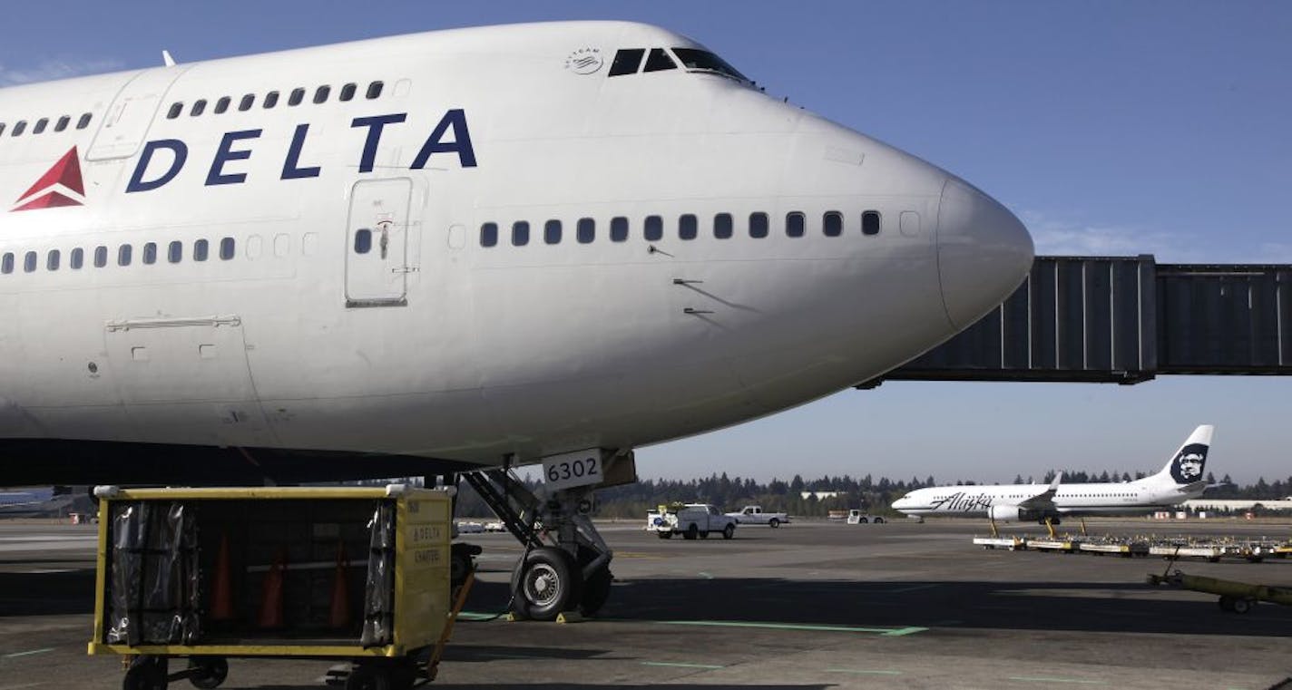 A Delta Air Lines 747-400