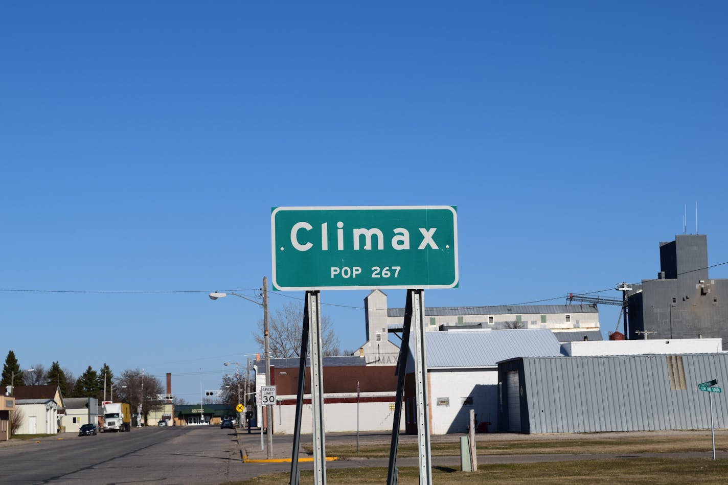 The town sign is a popular target for thieves.