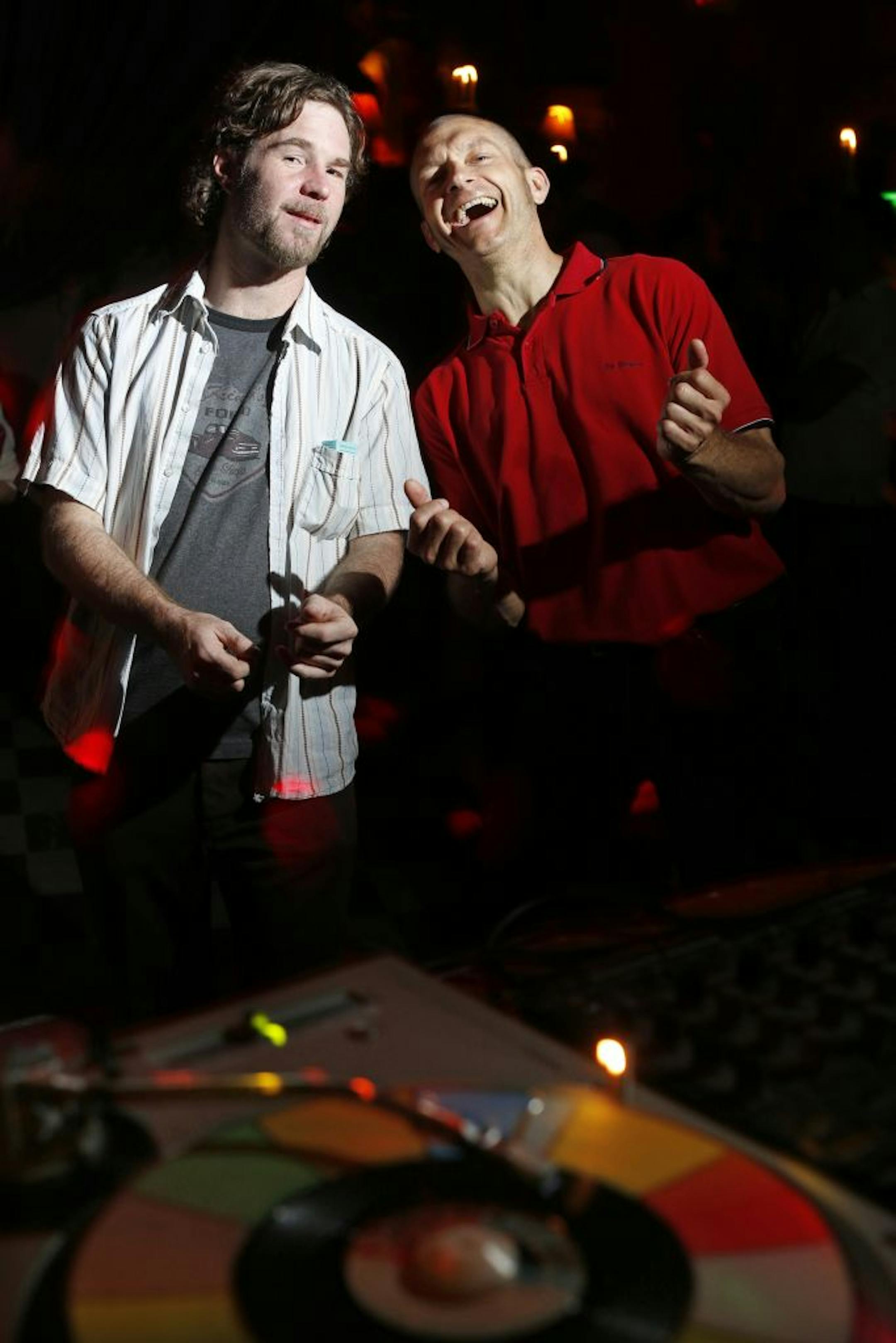 At the Kitty Kat Club, DJ's Brian Engel and Greg Waletski are part of a a small group of Twin Cities disc jockeys are stilling using vinyl. And not only vinyl, but rare vinyl 45s. Surprisingly, they're drawing crowds of young people still interested in hearing the pop and hiss of old R&B and soul records.