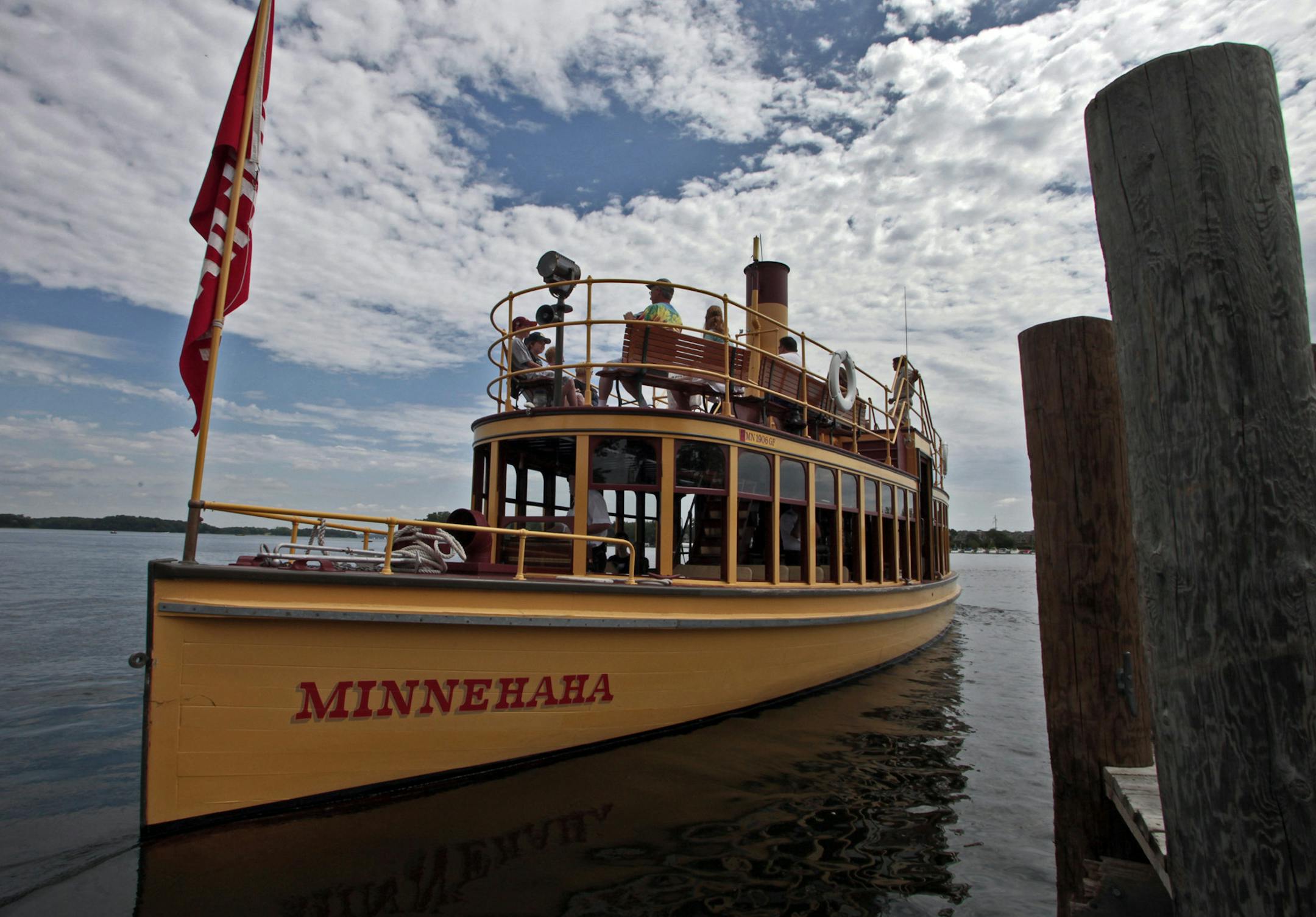 MARLIN LEVISON * mlevison@startribune.com June 20, 2010 - GENERAL INFORMATION: The Steamboat Minnehaha this weekend will make its first passenger runs to Big Island in more than 80 years. The island is now a park of the city of Orono, and kept in its natural wooded state. No food, beverages or restroom facilities are available at the park, but visitors can bring a picnic lunch. Trips will leave from the Excelsior city docks Saturday and Sunday at 9:40 and 10:50 a.m., noon, and 1:10, 2:20 and 3:3
