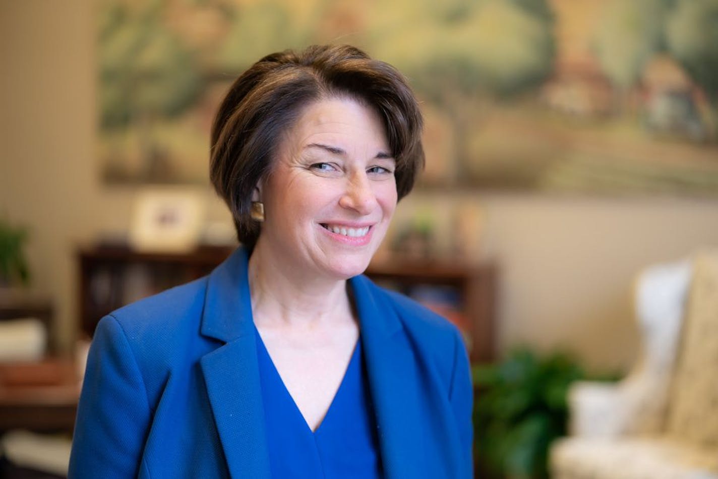 Sen. Amy Klobuchar has scheduled an outdoor rally along the Mississippi River near downtown Minneapolis for 1 p.m. Sunday.