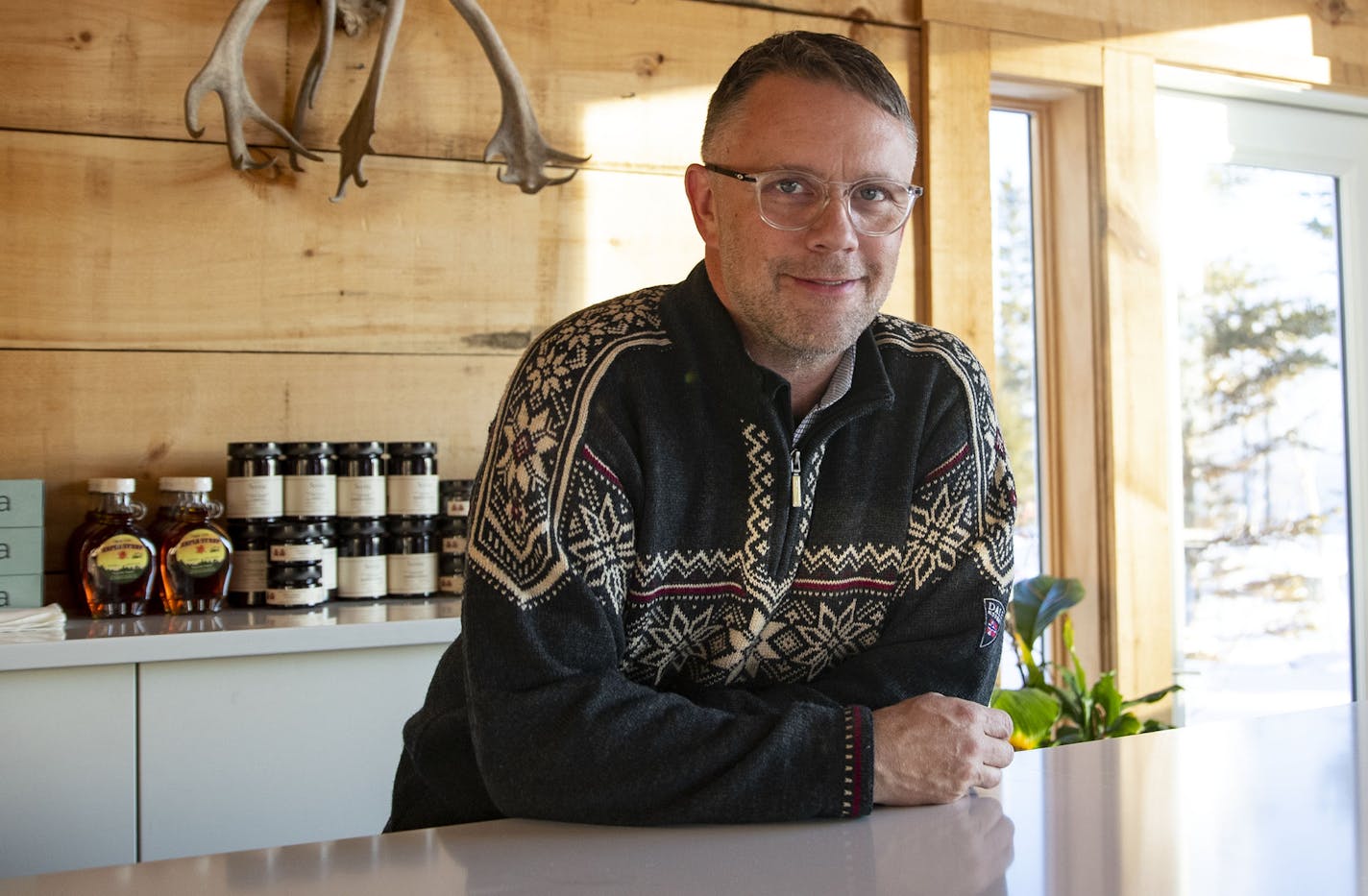 New Scenic Cafe chef/owner Scott Graden in his restaurant.