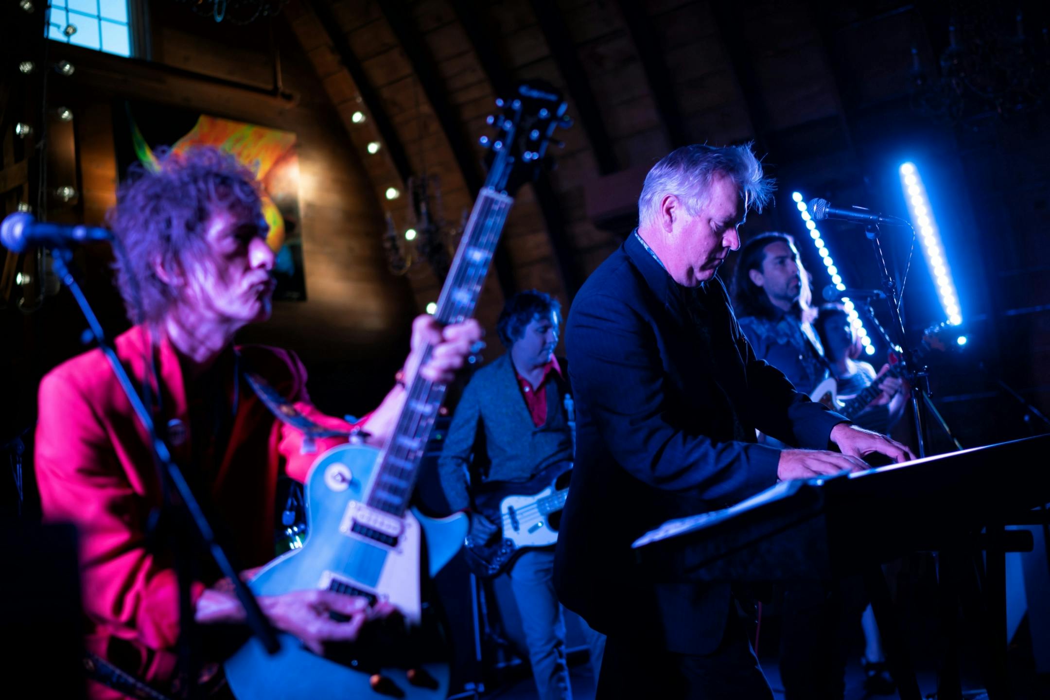 The Suburbs played a show for a crowd of around 150 at a private birthday party held in the Green Acres Event Center in Eden Prairie.