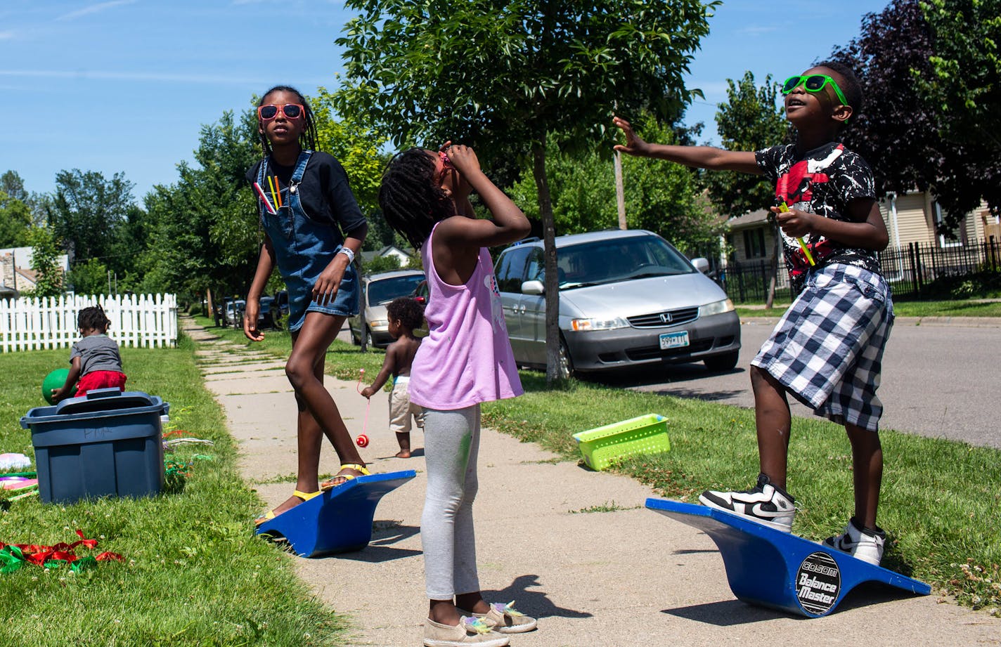 The Folwell Neighborhood Association held a block party for residents in July.