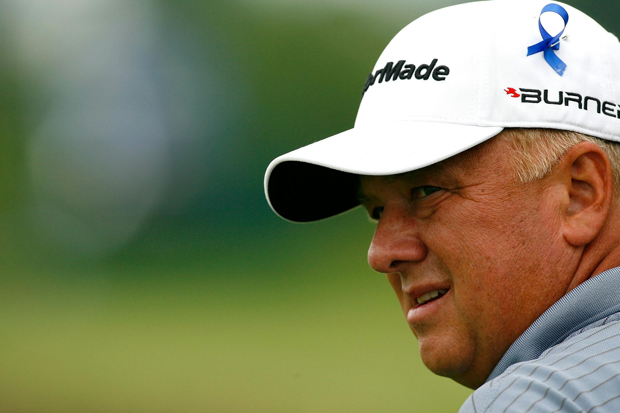 BLAINE, MN - JULY 19: Ron Streck waits on the 17th tee during the second round of the 2008 3M Championship at TPC Twin Cities on Saturday, July 19, 2008 in Blaine, Minnesota.