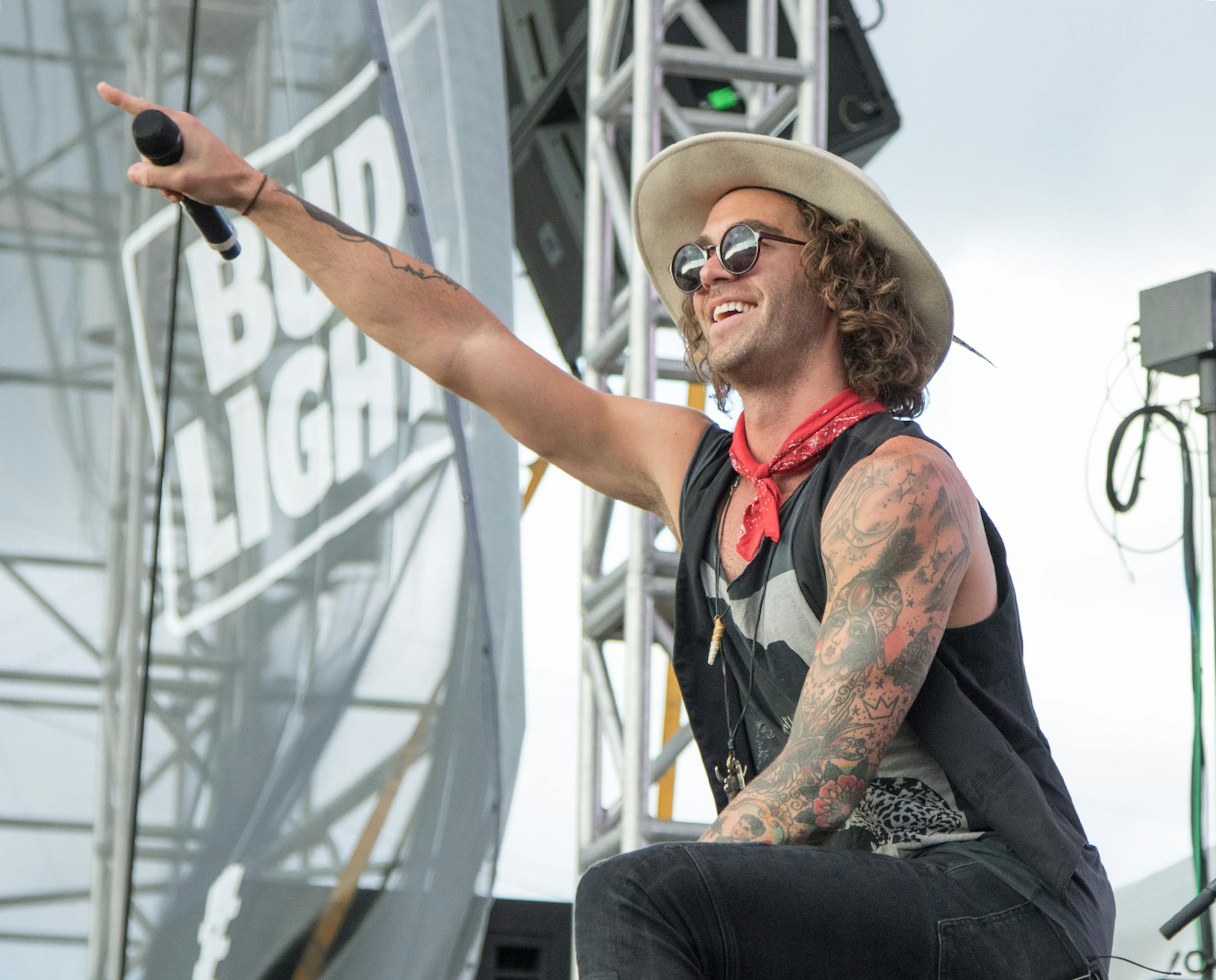 Minnesota native and American Authors vocalist Zac Barnett performs on the Great Clips Stage on day one of the 2016 Basilica Block Party on July 8, 2016 at the Basilica in Minneapolis, Minn. [ Special to Star Tribune, photo by Matt Blewett, matt@mattebphoto.com, Basilica Block Party 2016, 550335 BASILICA070916