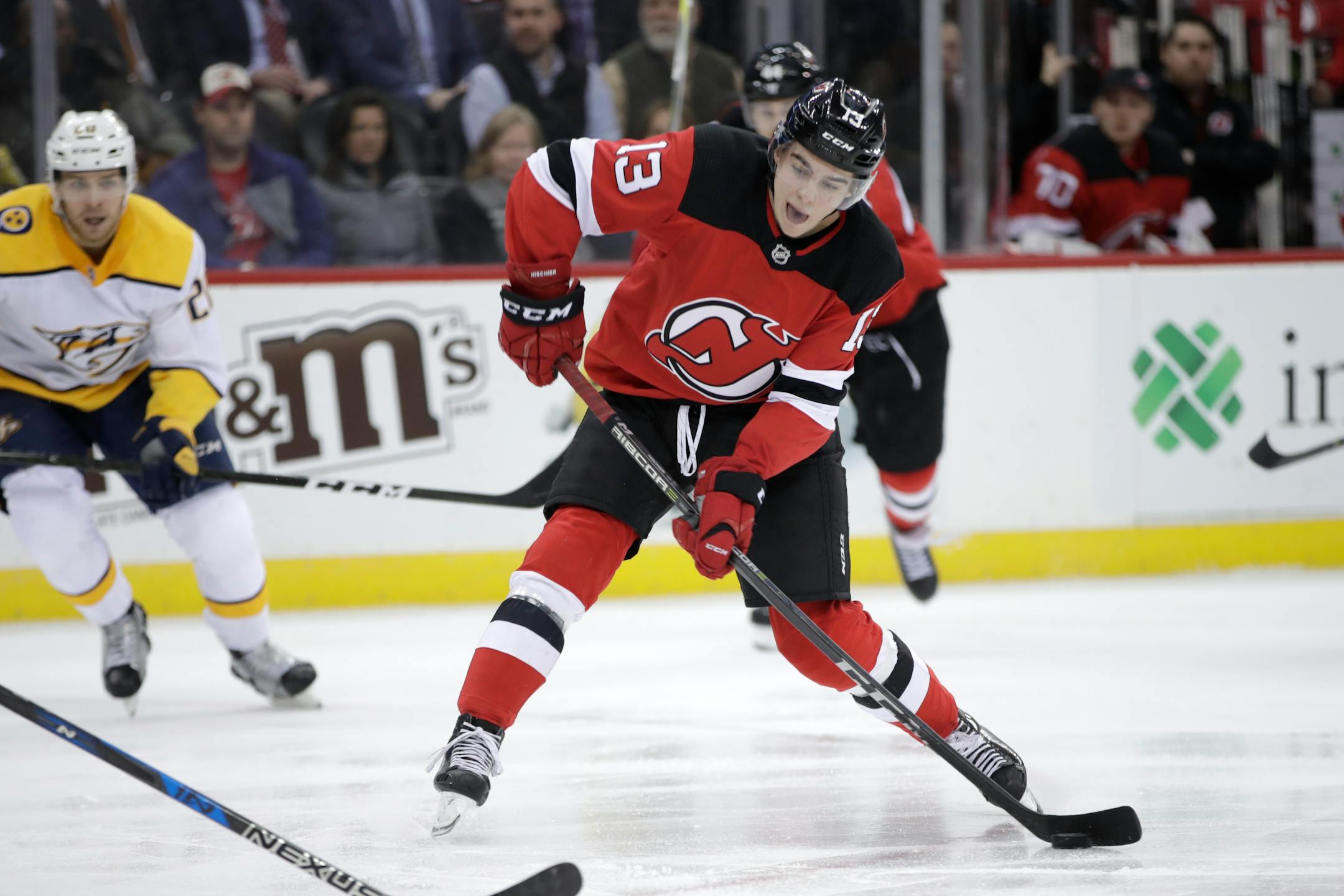 New Jersey Devils center Nico Hischier