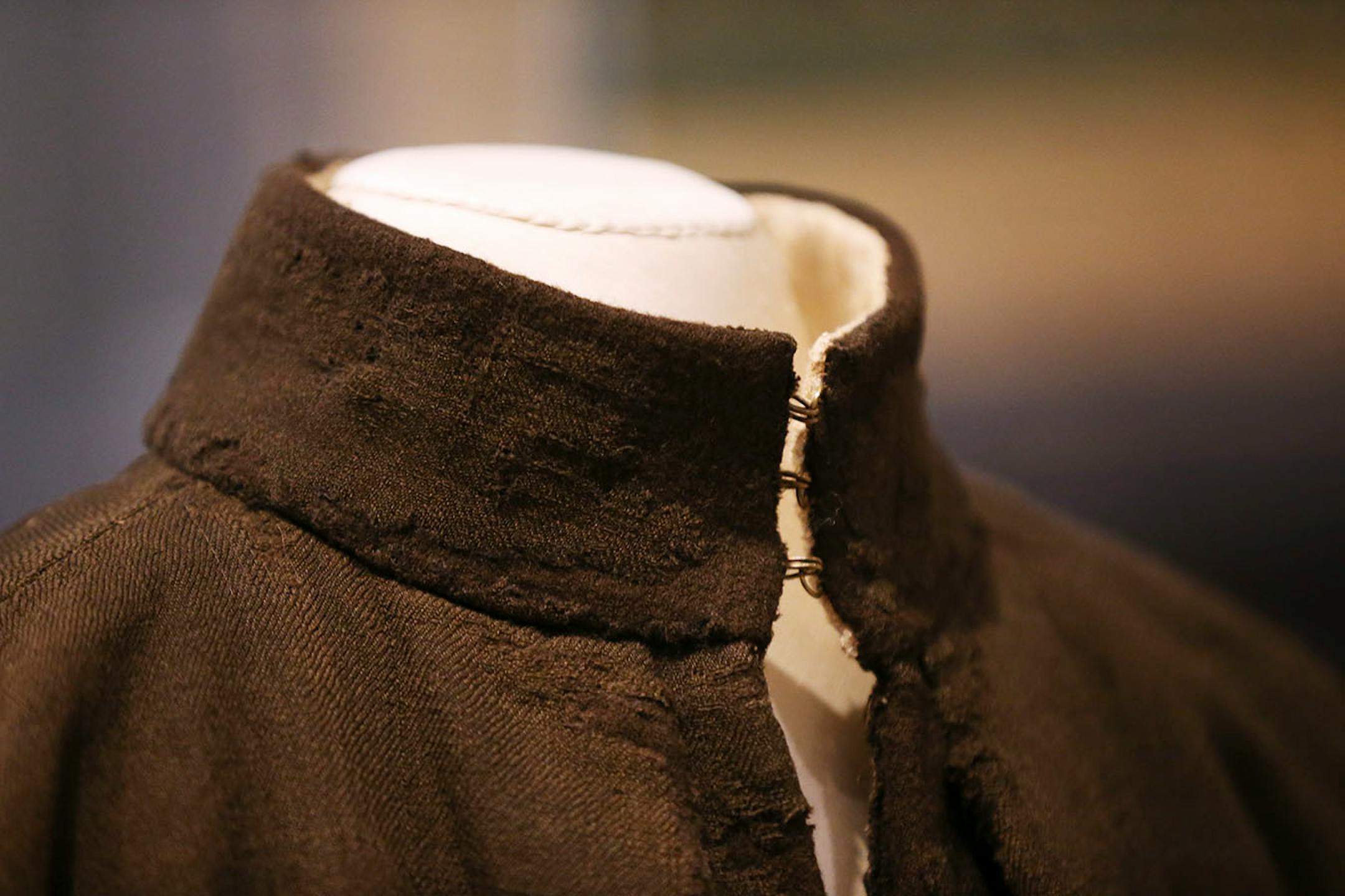 Detail of a 16th century monks robe, the style that Luther wore, at The Minneapolis Institute of Art Thursday October 20, 2016 in Minneapolis, MN. ] First exhibition marking 500th anniversary of Martin Luther's "Ninety-Five Theses" opens at the Minneapolis Institute of Art October 30. Jerry Holt / jerry. Holt@Startribune.com