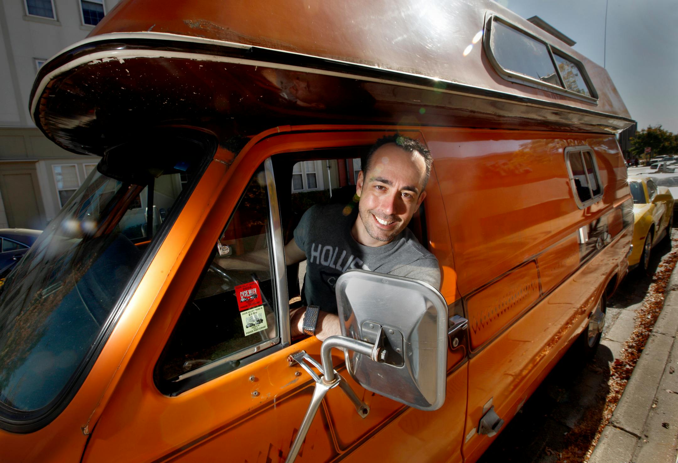 Mark Shields jumped at the chance to bolster his collection with the original "Uncle Rico" van, which he plans to rent out once it's completely refurbished.