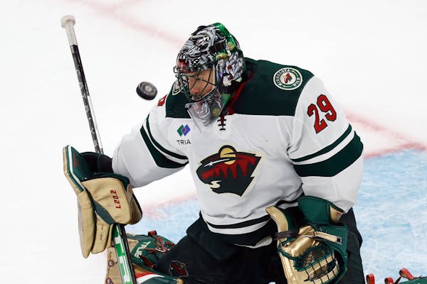 Marc-Andre Fleury starts tonight for the Wild.
