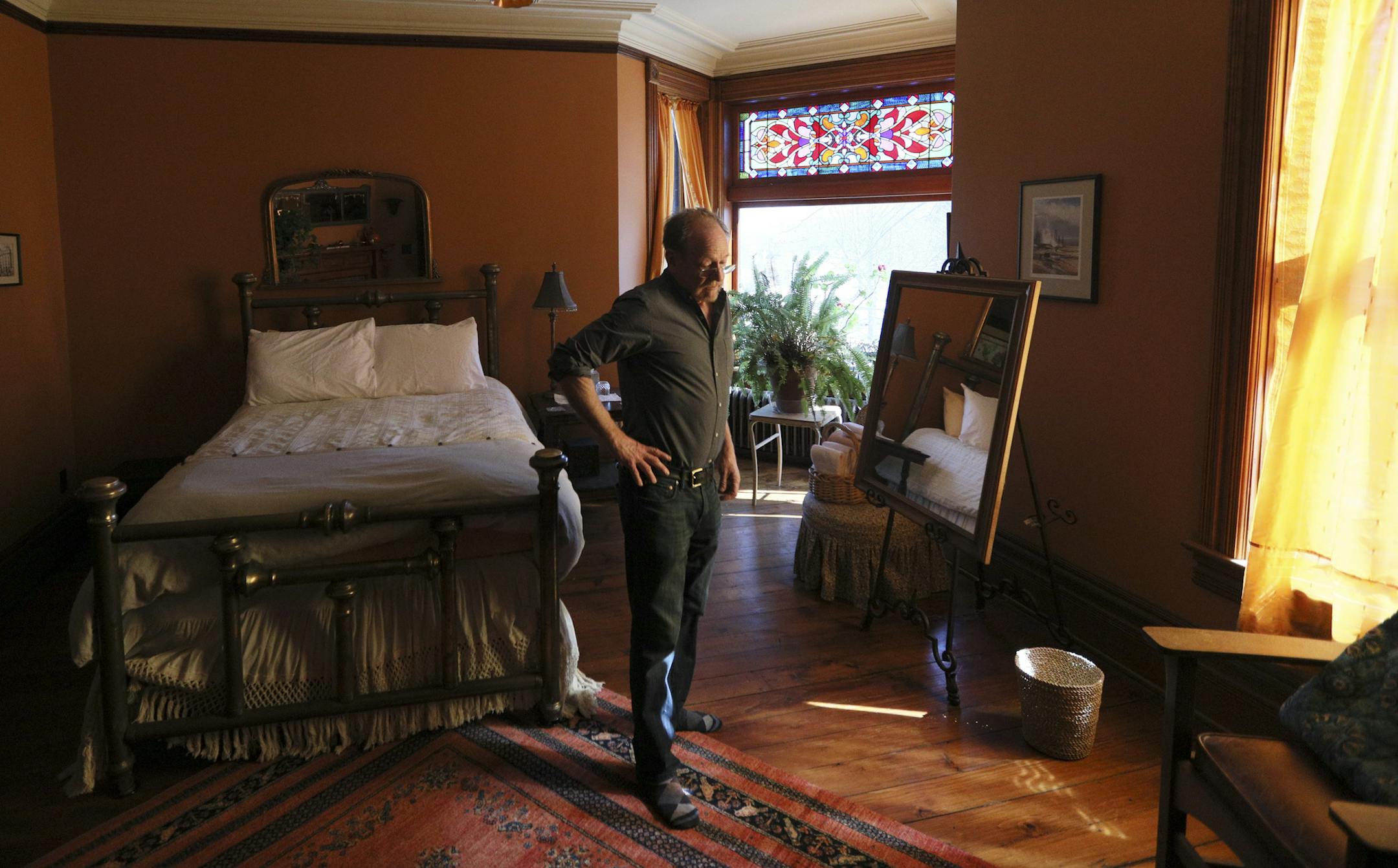 Holding a murder mystery themed New Year's Eve party now threatens the future of Scott Kramer's B&B in St. Paul's historic Dearing Mansion. ] BRIAN PETERSON ï brian.peterson@startribune.com
St. Paul, MN 03/14/18