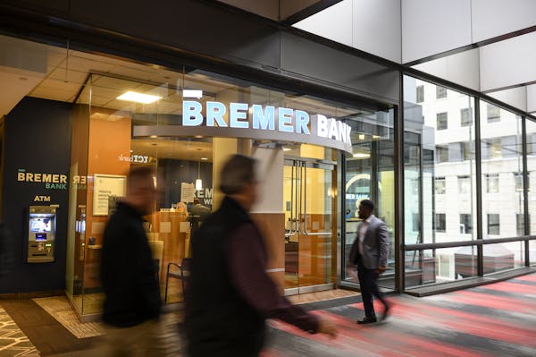 The Bremer Bank branch at the IDS Center Thursday, Nov. 21, 2019. (Aaron Lavinsky, aaron.lavinsky@startribune.com)