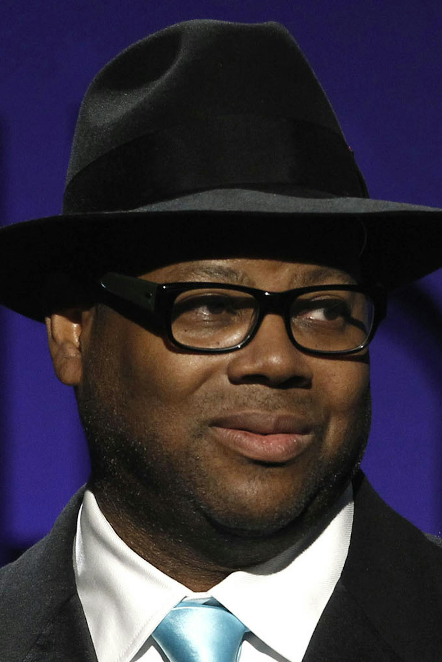 Jimmy Jam appears on stage at the 54th annual GRAMMY Awards pre-show on Sunday, Feb. 12, 2012 in Los Angeles. (AP Photo/Matt Sayles)