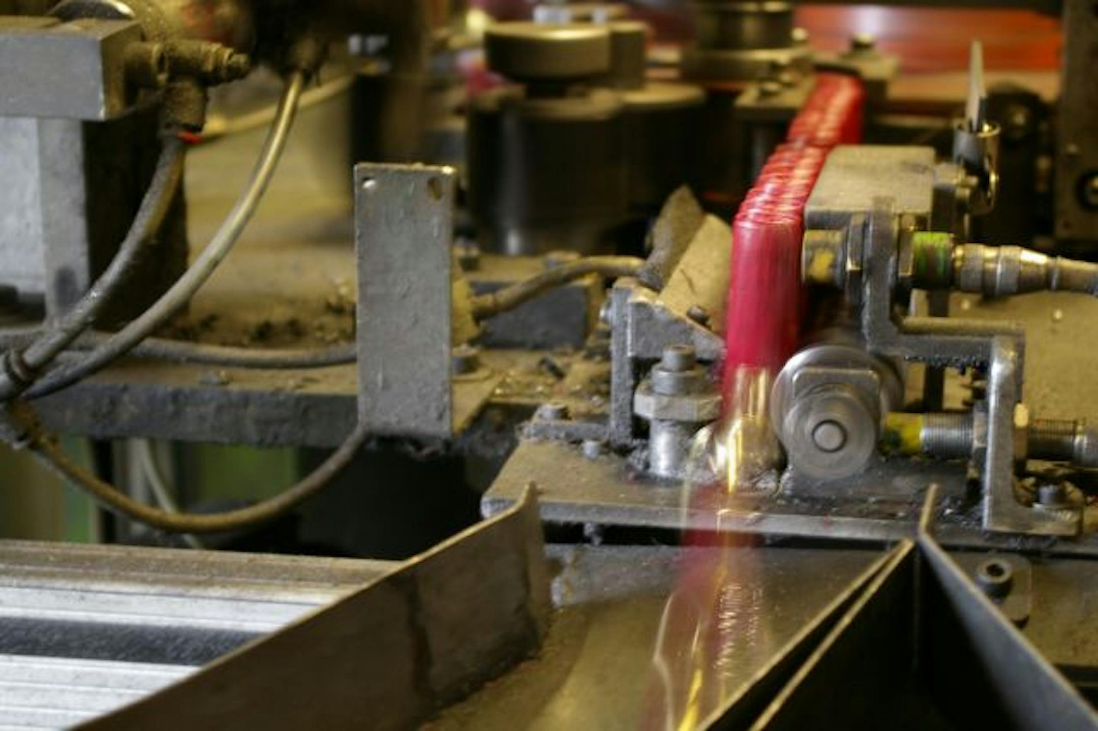 Shells coming off the loader.