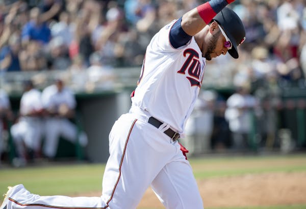 Minnesota Twins DH Nelson Cruz hit a two-run homerun in the third inning.