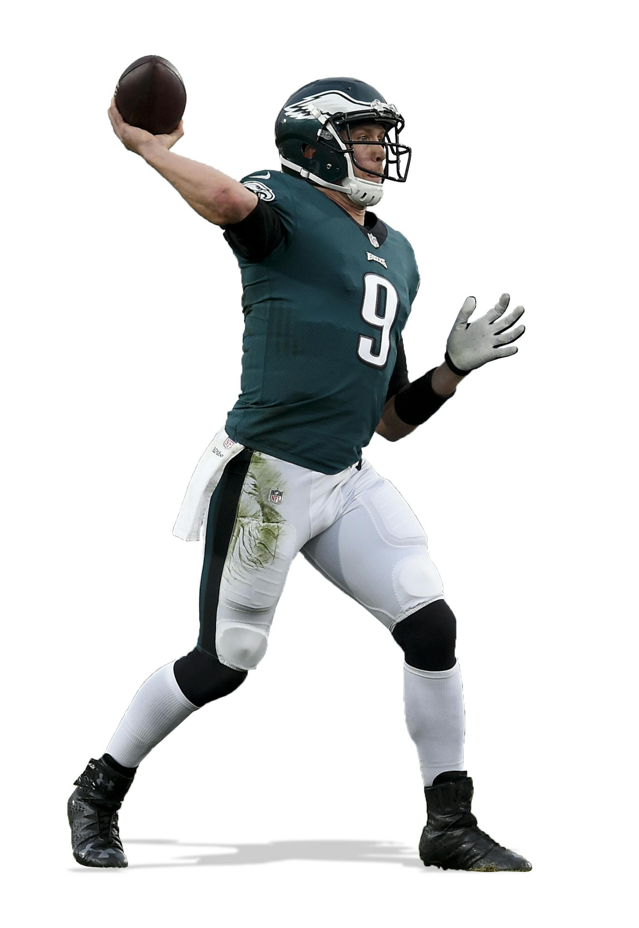 Philadelphia Eagles quarterback Nick Foles passes against the Los Angeles Rams during the second half of an NFL football game Sunday, Dec. 10, 2017, in Los Angeles. (AP Photo/Kelvin Kuo)