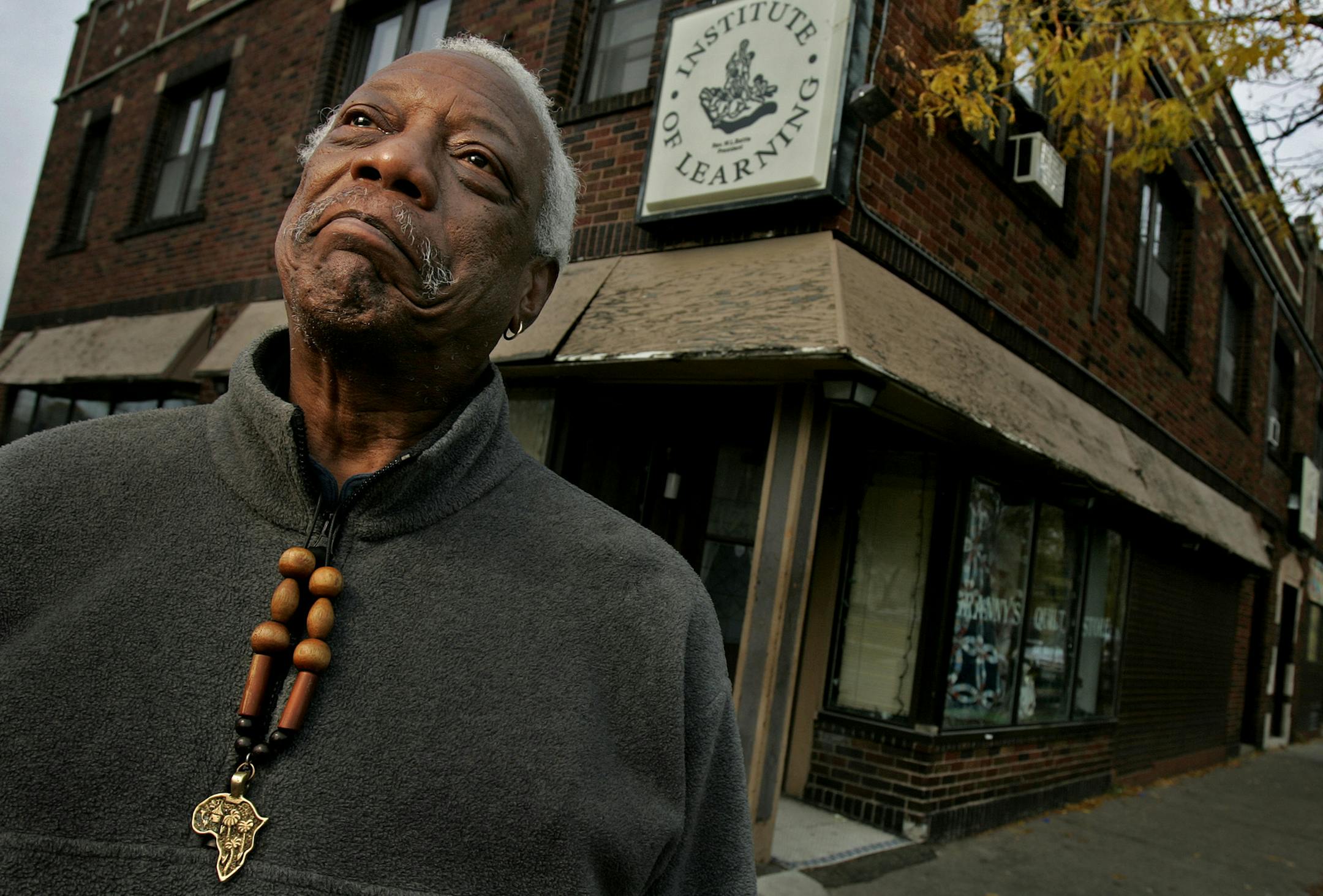 JERRY HOLT Ô jgholt@startribune.com 11/3/20005----- Portrait of Robert Hickman who in the late 1960's was the director of the Inner City Youth League in St. Paul. Hickman was involved in the protest around the killing of Keith Barnes, and unarmed black man shot by a white police officer. The officer was exonerated, and that in turned ignited the black community. On May 22, 1970 St. Police officer James Sackett was killed near the Inner City Youth League. ORG XMIT: MIN2015020416420046