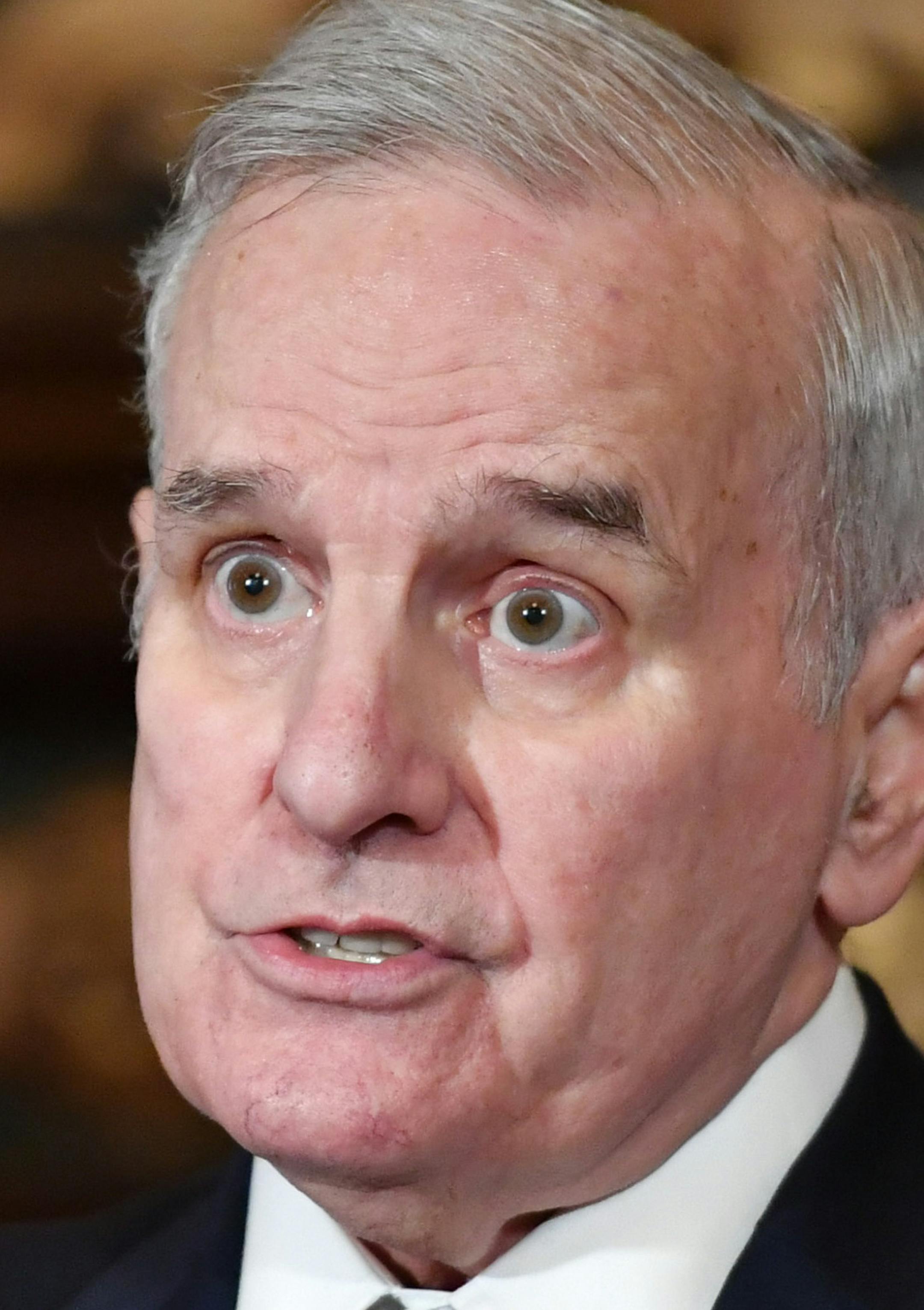 Gov. Mark Dayton and legislators reintroduce their "penny-a-pill" tax proposal on opioid manufacturers, estimated to raise more than $42 million over two years for opiate abuse prevention and treatment. The proposal had bipartisan support last year but failed to get a House hearing. ] GLEN STUBBE ï glen.stubbe@startribune.com Wednesday, February 14, 2018 Gov. Mark Dayton and legislators reintroduce their "penny-a-pill" tax proposal on opioid manufacturers, estimated to raise more than $42 m