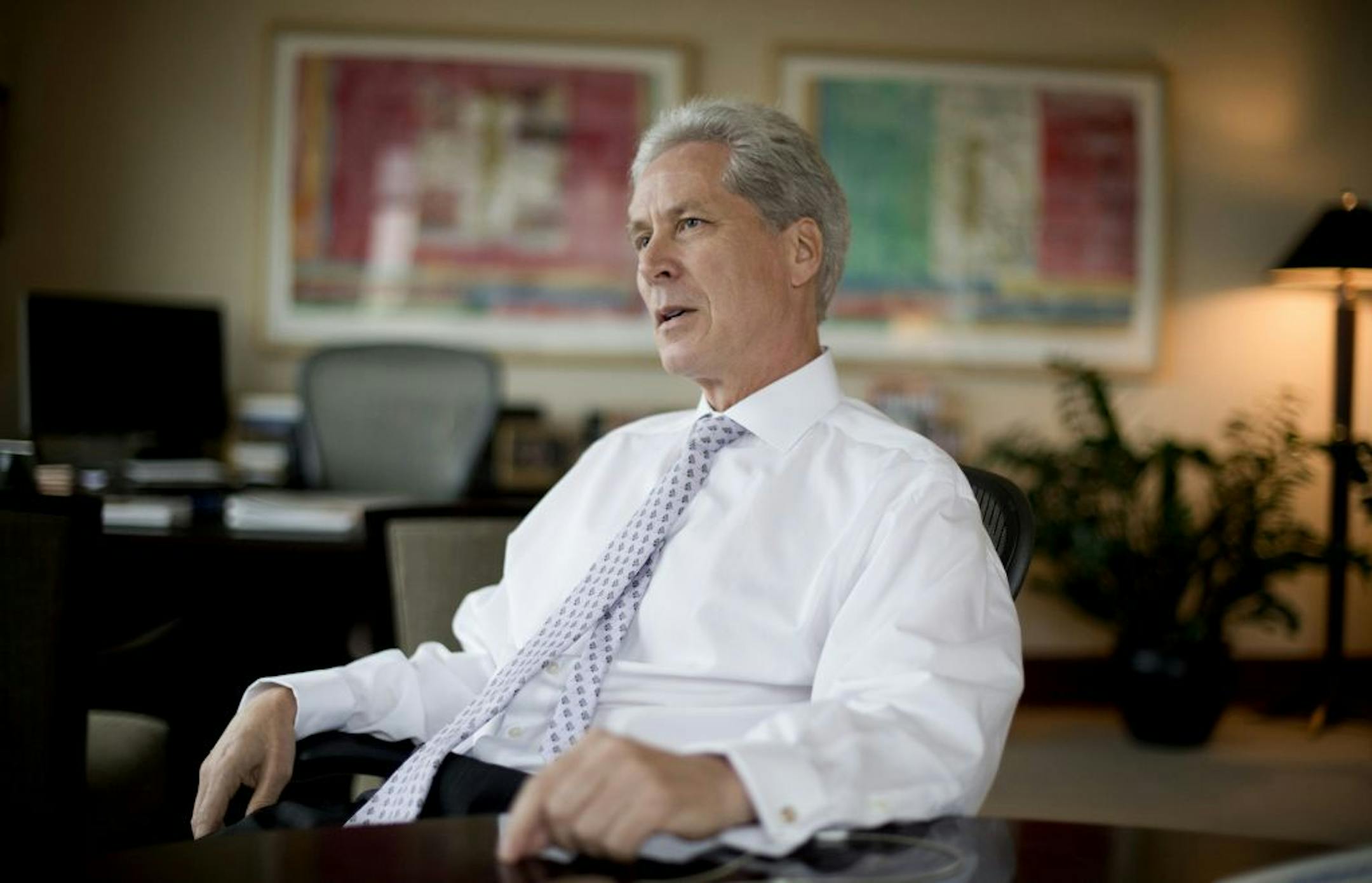 Dr. Stephen Oesterle, Medtronic's senior vice president for medicine and technology. Wednesday, September 12, 2012.