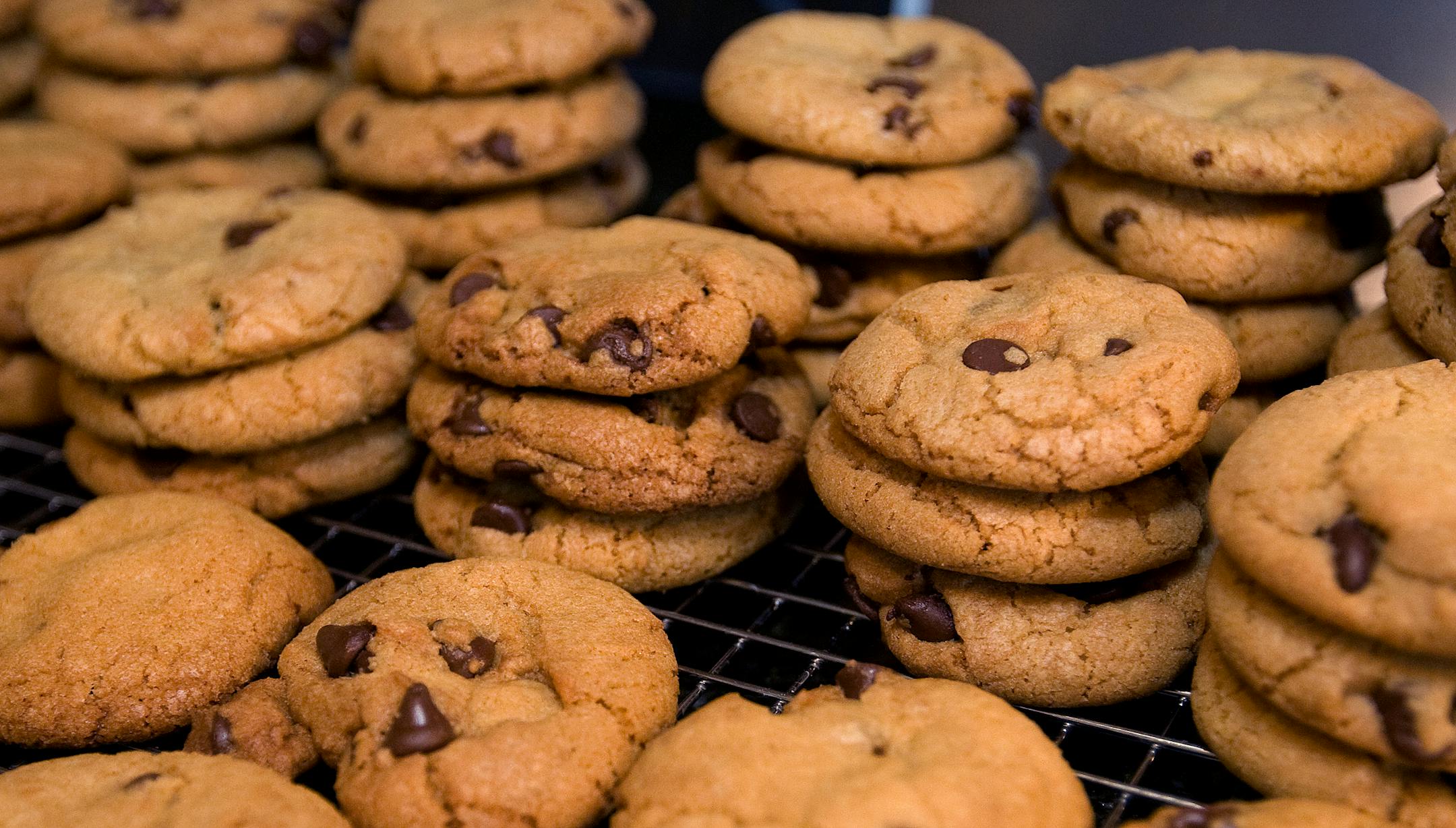 Everyone's favorite: A fresh pile of homemade chocolate chip cookies.