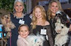 Karen Howe and Charlotte, Caroline and Liz Sand, with Phoebe, Casper and Oreo, attend Whisker Whirl. [ Special to Star Tribune, photo by Matt Blewett,