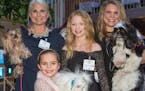 Karen Howe and Charlotte, Caroline and Liz Sand, with Phoebe, Casper and Oreo, attend Whisker Whirl. [ Special to Star Tribune, photo by Matt Blewett,