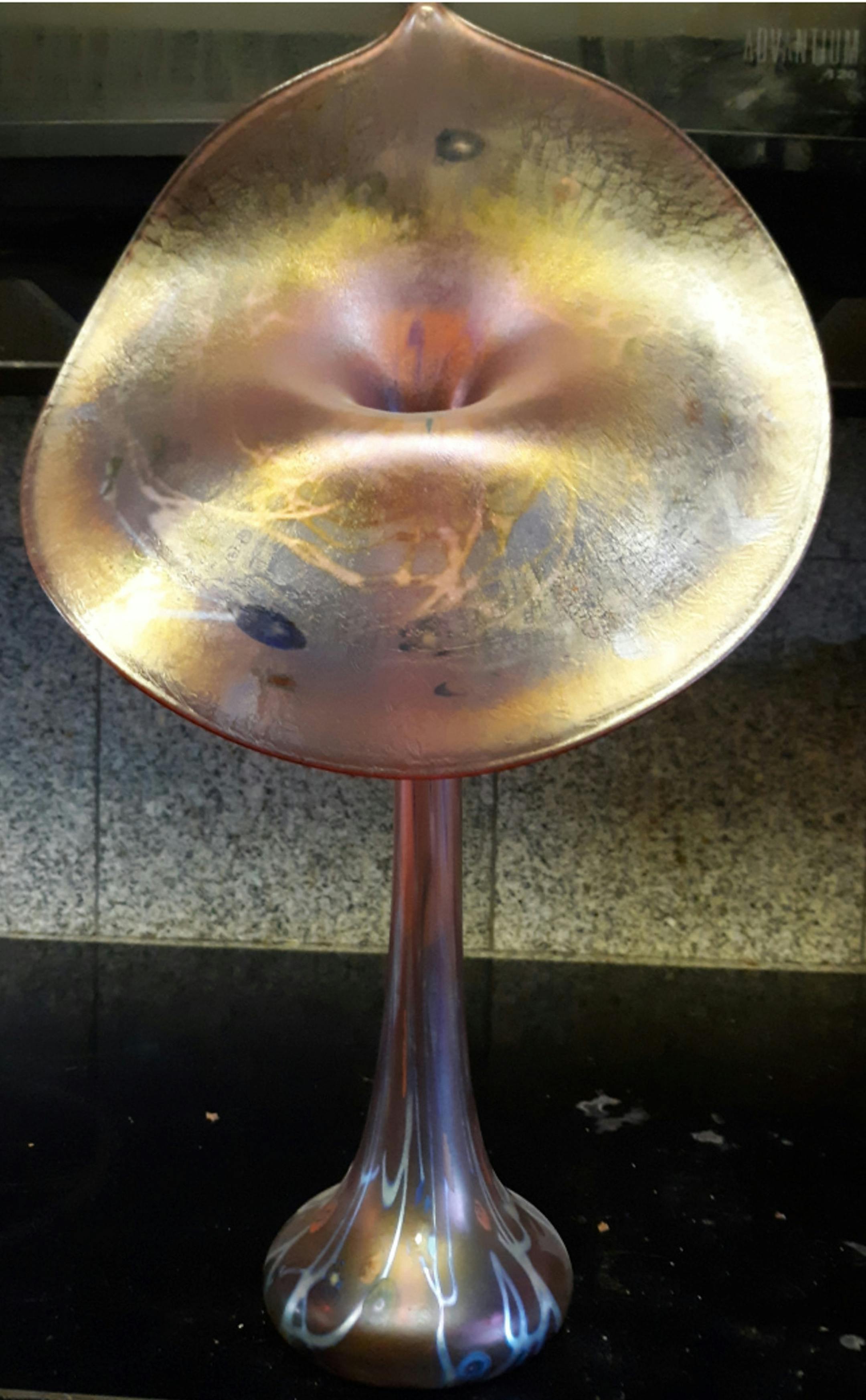 True or false? This is a Tiffany glass vase. (Handout)